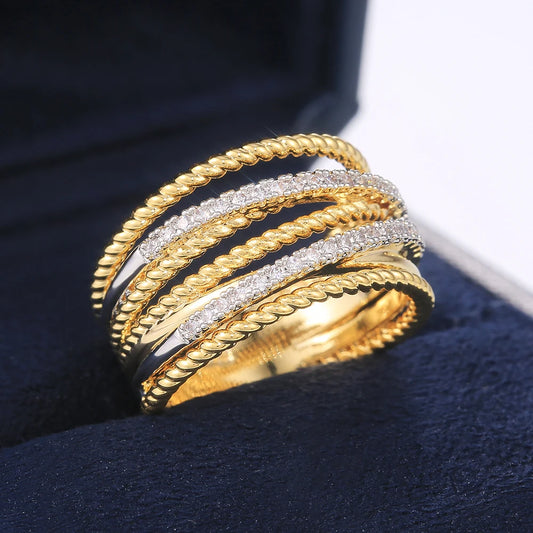 Twist Cross Finger Ring
