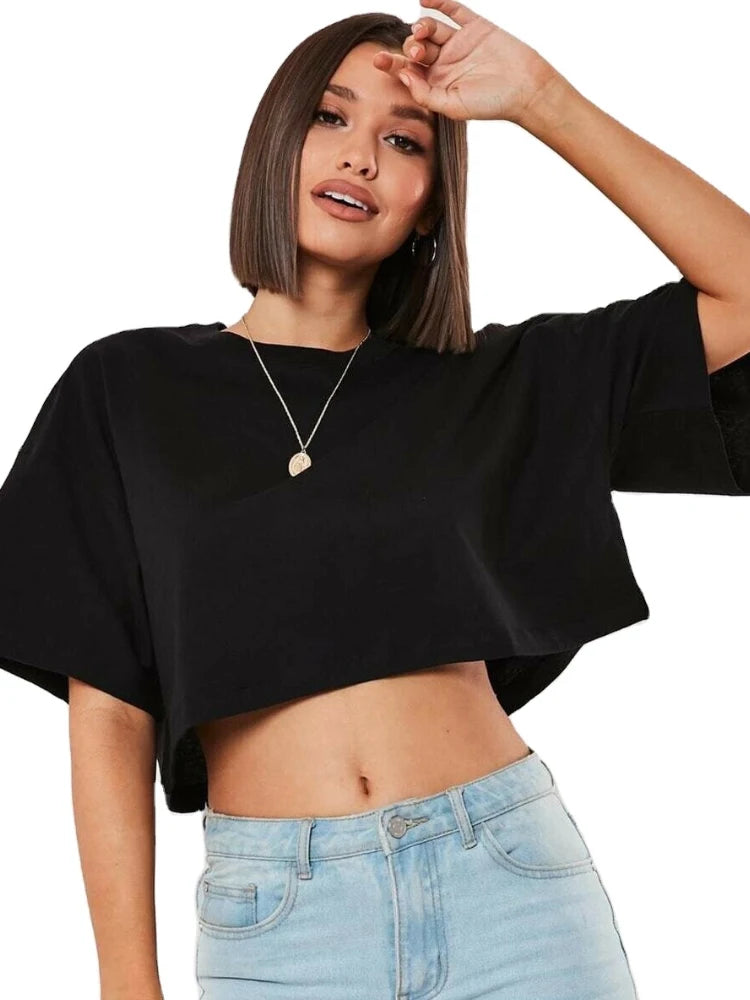 Cotton Short Crop Top