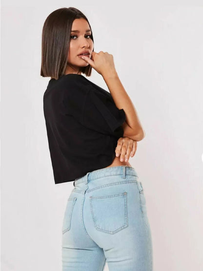 Cotton Short Crop Top