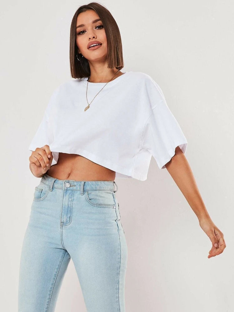 Cotton Short Crop Top